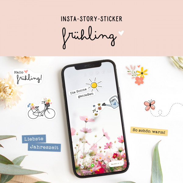 Insta-Story-Sticker „Frühling"