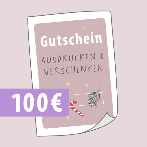 Geschenkgutschein 100 € - Weihnachten