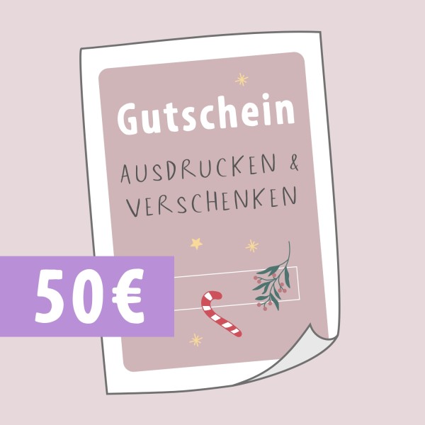 Geschenkgutschein 50 € - Weihnachten