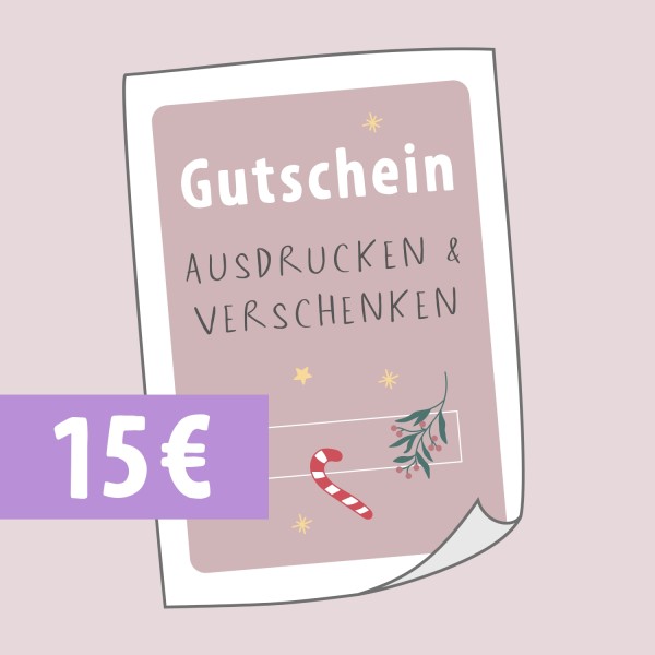 Geschenkgutschein 15 € - Weihnachten