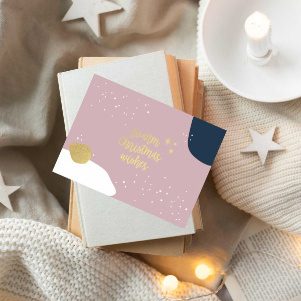 Postkarte „Warm Wishes“