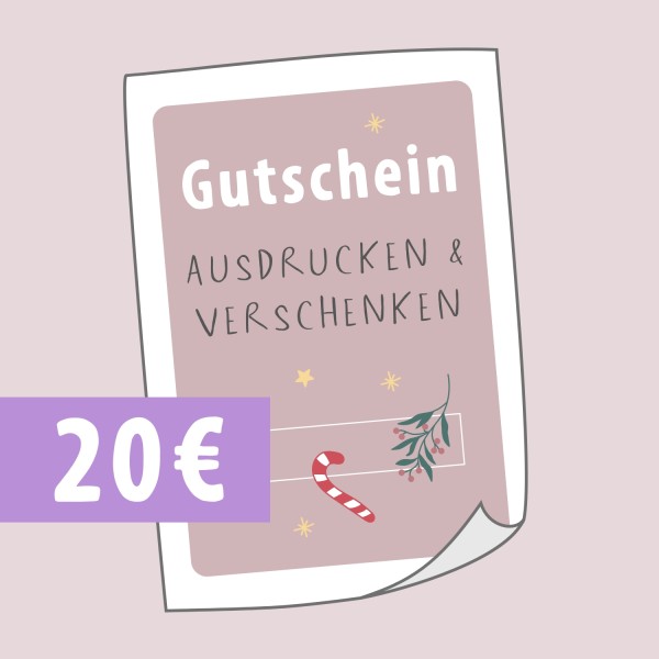 Geschenkgutschein 20 € - Weihnachten