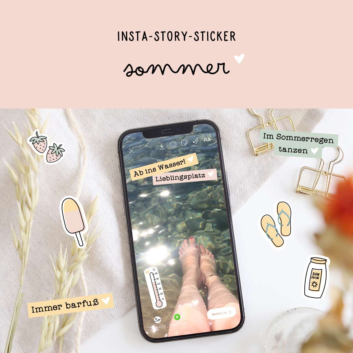 InstaStorySticker „Sommer"