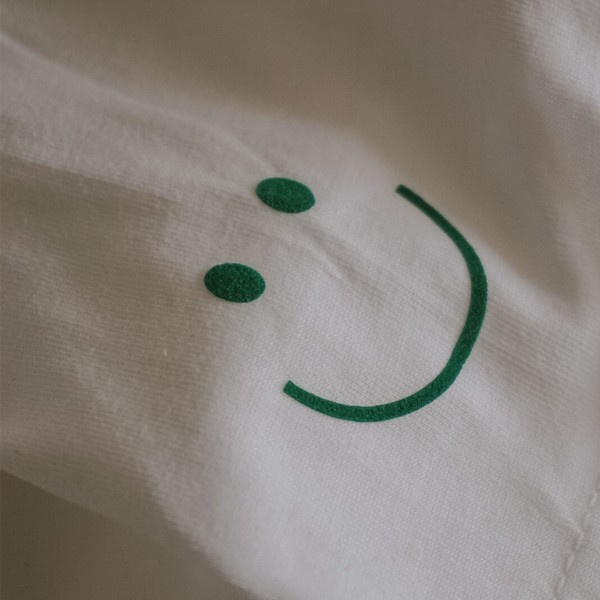 Bügelbild „Smiley Face” green