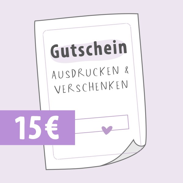 Geschenkgutschein 15 €