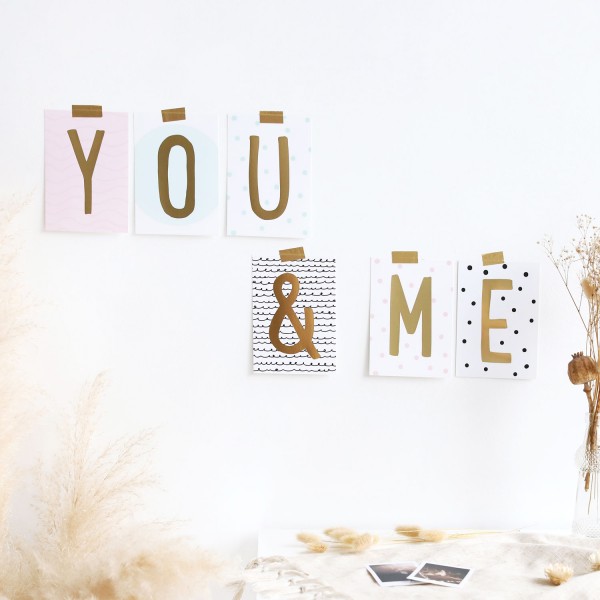 Postkarten-Set „YOU & ME"