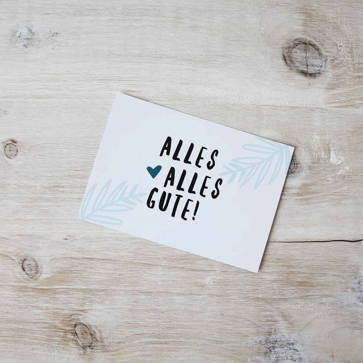 Postkarte "Alles alles Gute!"