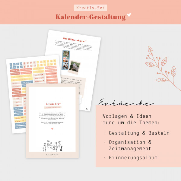 Kreativ-Set für Kalender-Gestaltung