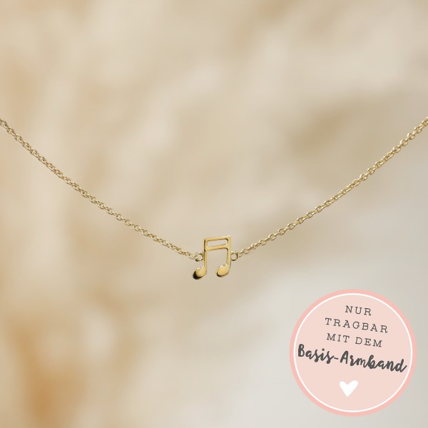 Zusatz-Armband „Note" gold
